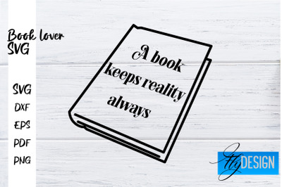 Book Lover SVG | Book Lover Quotes SVG | Reading SVG Design