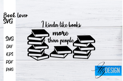 Book Lover SVG | Book Lover Quotes SVG | Reading SVG Design