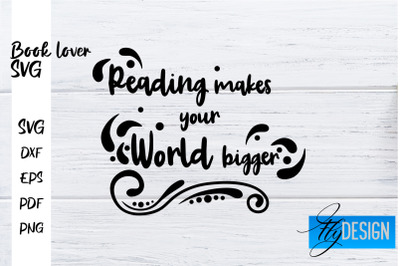 Book Lover SVG | Book Lover Quotes SVG | Reading SVG Design