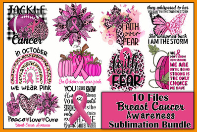 10 Breast Cancer Awareness  Graphic  Bundle