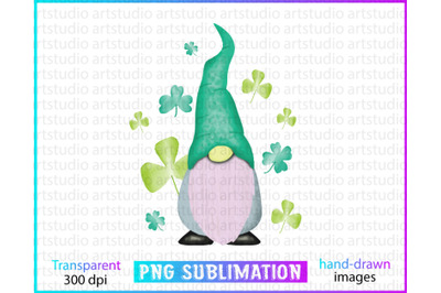 st patricks gnome sublimation