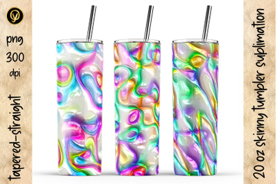 20 Oz Skinny Tumbler Sublimation.Abstract Geometric Tumblers