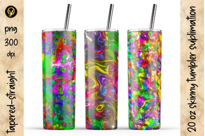 20 Oz Skinny Tumbler Sublimation.Abstract Geometric Tumblers