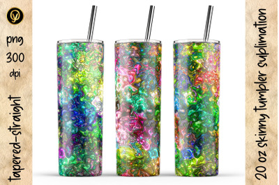 20 Oz Skinny Tumbler Sublimation.Abstract Geometric Tumblers