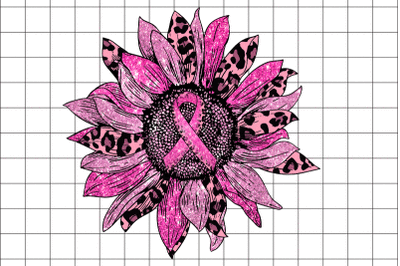 Breast Cancer Awareness Sunflower Graphic