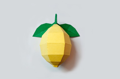 DIY Lemon - 3d papercraft