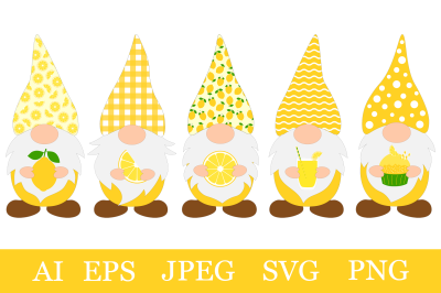 Gnomes Lemons bundle. Gnomes SVG. Lemons Gnomes sublimation