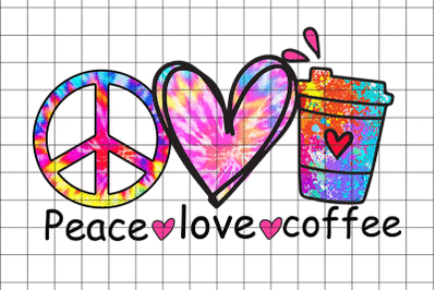 Peace Love Coffee Graphic Design