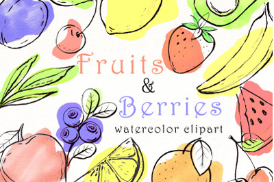 Fruits Png Clipart Bundle | Summer tropical png.