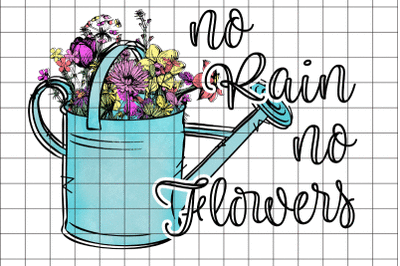 No Rain No Flowers Graphic Design