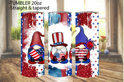 American Gnomes Tumbler Graphic  PNG