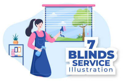 7 Mini Blinds Service Illustration