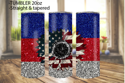 Glitter Sunflower Skinny Tumbler  Graphic PNG