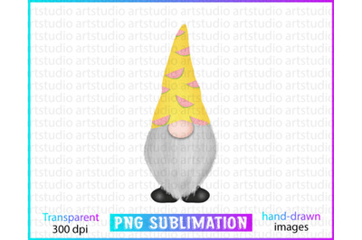 summer gnome sublimation&2C; summer clipart