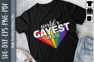 Funny Design World&#039;s Gayest Uncle