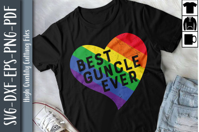 Rainbow Flag Gift Best Guncle Ever