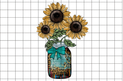 Retro Sunflower Graphic Design