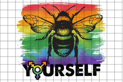 Bee Your Self LGBT Graphic Design