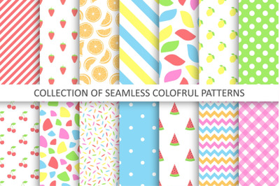 Funky colorful summer patterns