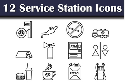 Service Station Icon Set