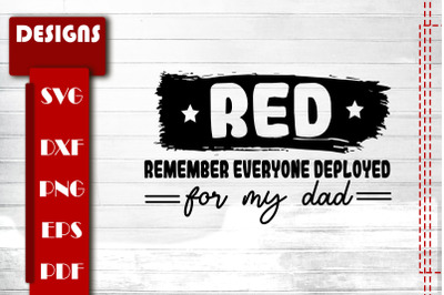 RED Remember Everyone Deployed Military