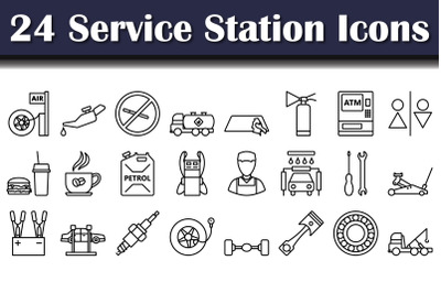 Service Station Icon Set