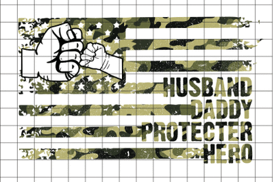 Husband Daddy Protector Hero Graphic Design