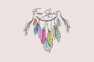 Free Spirit Dream Catcher Sublimation