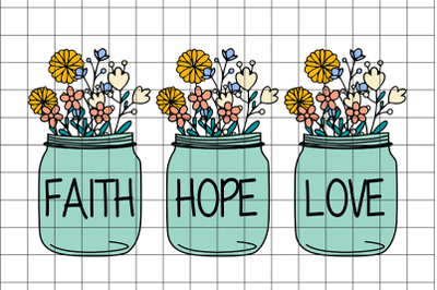 Faith Hope Love Graphic PNG