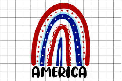 America Rainbow  Graphic Design