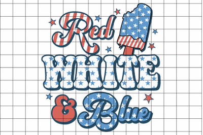 Red White And Blue SVG Design