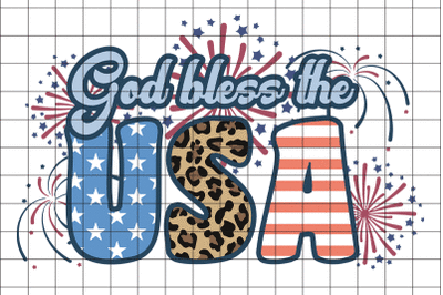 God Bless The USA SVG Design