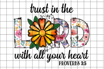 Trust in The Lord Graphic Design