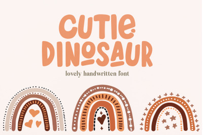 Cutie Dinosaur Lovely Handwritten Font