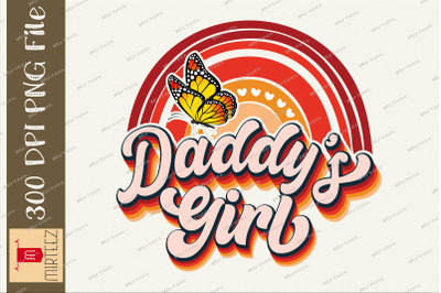 Daddy&#039;s Girl Rainbow Father Sublimation