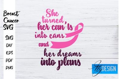 Breast Cancer Awareness SVG | Breast Cancer Quotes SVG | Breast Cancer