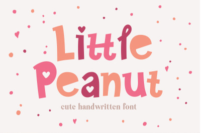 Little Peanut Cute Handwritten Font