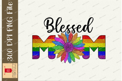 Sunflower LGBT Blessed Mom Sublimation