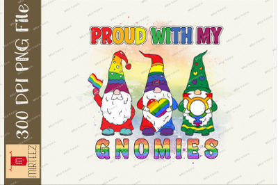 Proud With My Gnomies LGBT Q Gnomes PNG