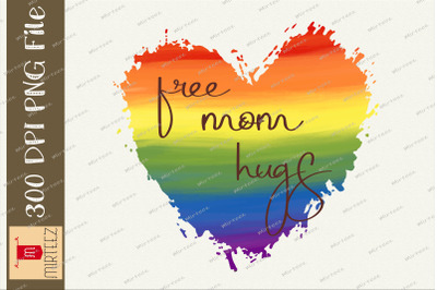 Free Mom Hugs Rainbow Pride LGBT PNG