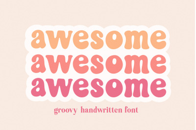 Awesome Groovy Handwritten Font