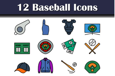 Baseball Icon Set