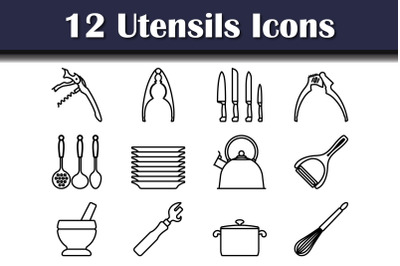 Utensils Icon Set