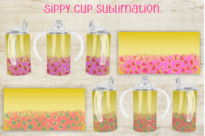 Sippy cup sublimation | Sippy tumbler leopard
