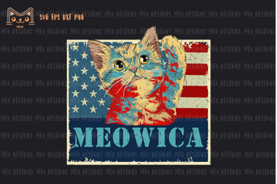 4th of July Meowica Cat