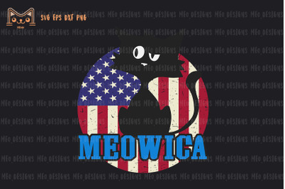 American Flag &quot;MEOWICA&quot; 4th of July