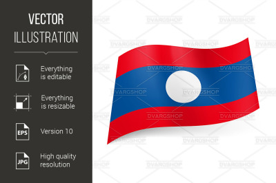 State flag of Laos.