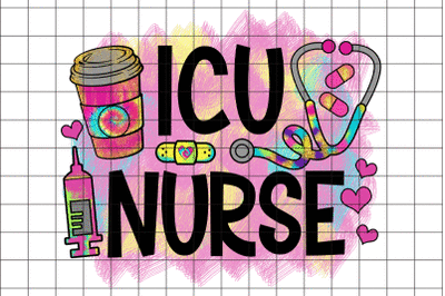 ICU Nurse Graphic Design