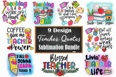 Teacher Quote Graphic  Bundle Design