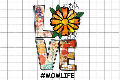 Floral LOVE Momlife Graphic Design